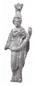 römischer Gutshof von Munzach: bronzene Minervastatuette